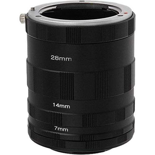 FotodioX Macro Tubos de Extensión 7 14 28mm para Cámaras Micro Cuatro Tercios
