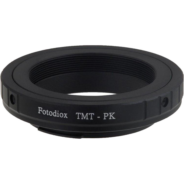 Adaptador FotodioX T-Mount a Montura Pentax K Metal Anodizado Enfoque Infinito