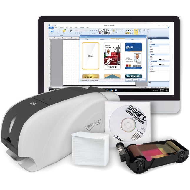 IDP SMART-31D Impresora de Tarjetas Dúplex 300 1200 dpi 156 Cartas/hora