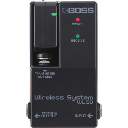 BOSS WL-50 Sistema Inalámbrico para Pedalboards con Alcance 20 m y Latencia 2.3 ms