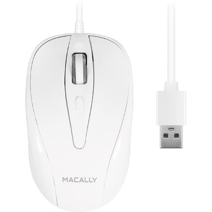 Macally TURBO Ratón con cable Sensor óptico 1000 dpi 3 botones