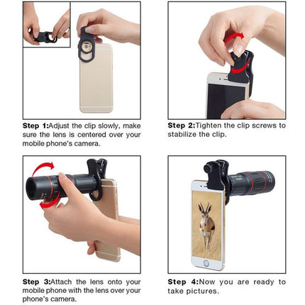 Apexel 4 en 1 Kit de Lentes para Smartphone con Mando Bluetooth y Trípode Flexible