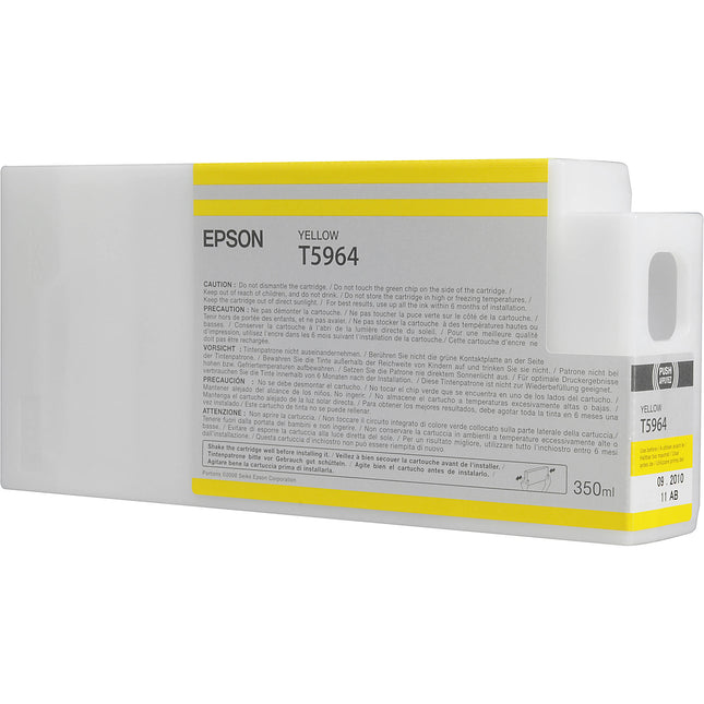 Cartucho de Tinta Amarilla Epson T596400 UltraChrome HDR 350 mL para Stylus Pro 7890 9900