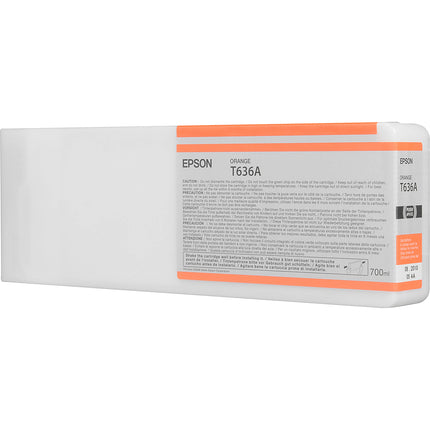 Epson T636A00 Cartucho de tinta naranja UltraChrome HDR 700 mL para Stylus Pro 7900 9900