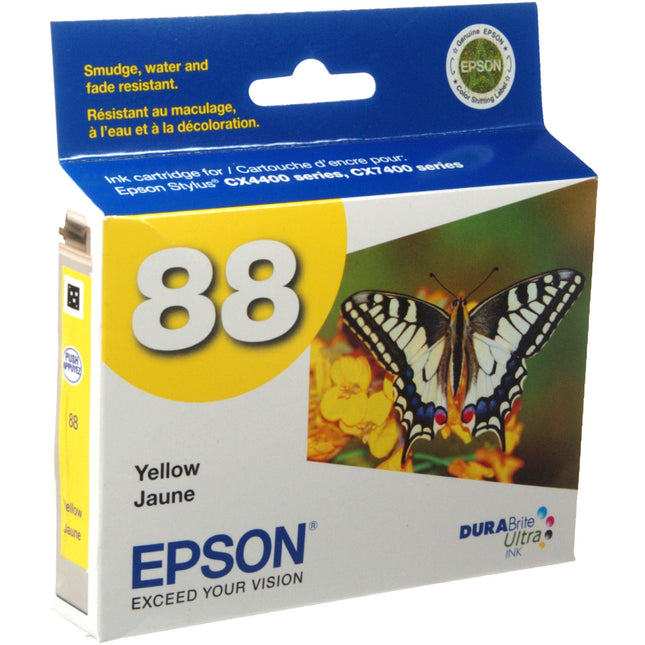 Epson 88 Cartucho de Tinta Amarilla Capacidad Moderada para Impresoras Stylus y NX
