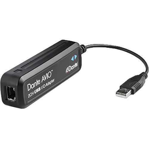 Audinate Dante AVIO Adaptador de Audio USB Tipo-A 2x2 24-Bit 48 kHz