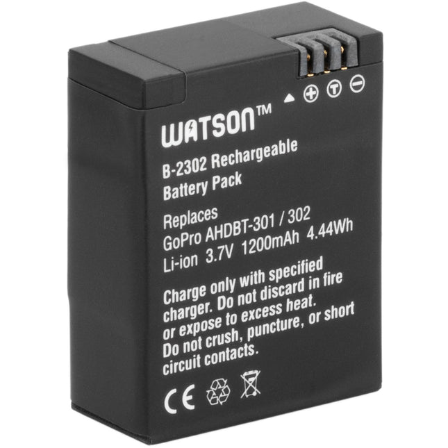 Watson Battery Pack de Litio para HERO3 y HERO3+ 3.7V 1200mAh