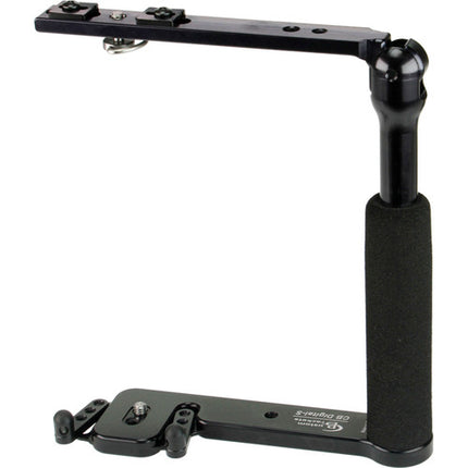 Custom Brackets CB Digital-S Soporte Giratorio para Flash 180° Rotación 2 Clips Ajustables