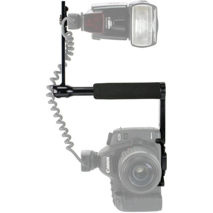 Custom Brackets CB Digital-S Soporte Giratorio para Flash 180° Rotación 2 Clips Ajustables
