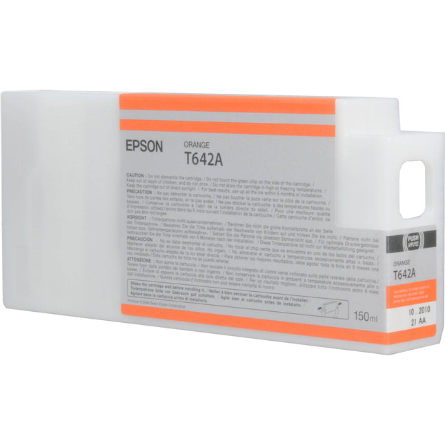 Cartucho de tinta Epson T642A00 UltraChrome HDR naranja 150 mL para Stylus Pro 7900 9900