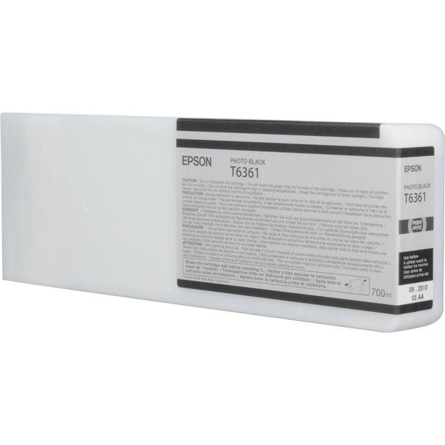 Cartucho de Tinta Epson T636100 Photo Black UltraChrome HDR 700 mL para Impresoras Stylus Pro 7890 7900 9890 9900