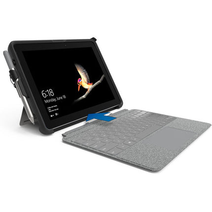 Kensington Blackbelt Funda Rugged para Surface Go con Correa Silicona y Soporte Pen