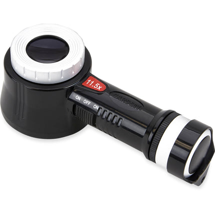 Carson CP-45 MeasureLoupe Lupa de Medición 11.5x con Iluminación LED UV y Estuche Protector