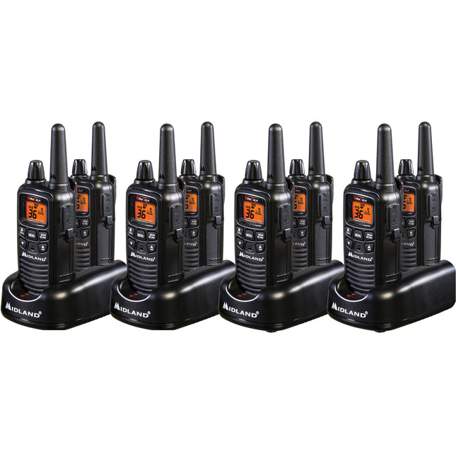 Midland Radio de Negocios 8 Pack 36 Canales con Auriculares Ocultos