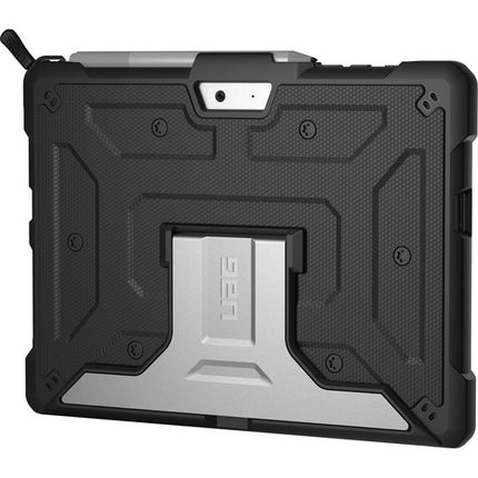 Urban Armor Gear Metropolis Funda para Microsoft Surface Go Negra con Soporte de Aluminio y Porta Stylus