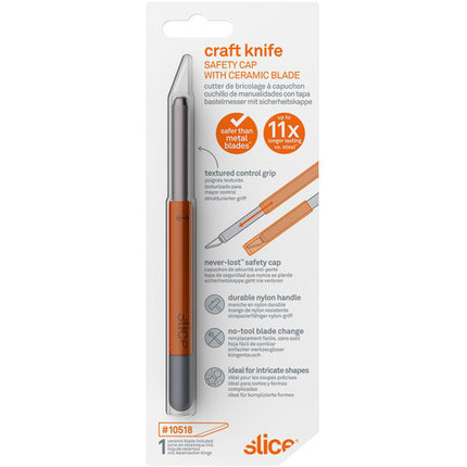 Slice 10589 Cuchillo de Precisión para Manualidades con Capa de Seguridad