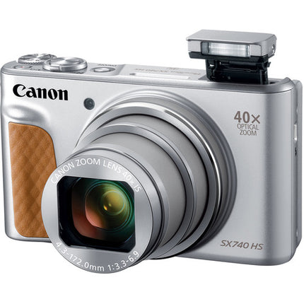 Canon PowerShot SX740 HS Cámara Digital Silver Kit Deluxe 64GB 1010mAh