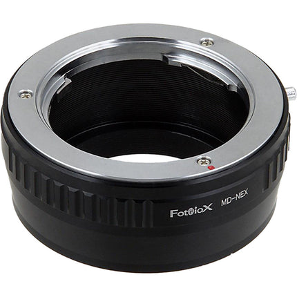 FotodioX Adaptador de Montura para Lente Minolta SR MD MC a Sony E con Enfoque Infinito y Construcción de Aluminio Anodizado