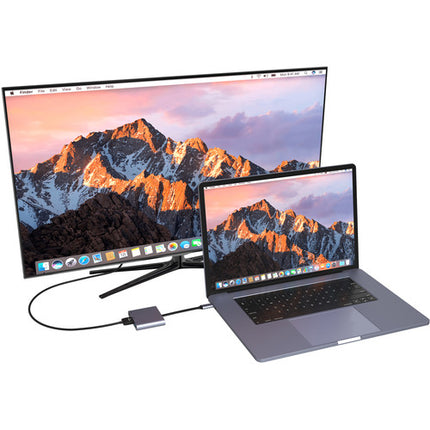 EZQuest 3 Puertos Adaptador Multimedia USB Tipo-C con Carga 4K 100W