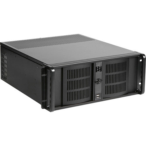 iStarUSA D-400-6 Rackmount 4U Compact Estilo Negro con Hardware de Instalación