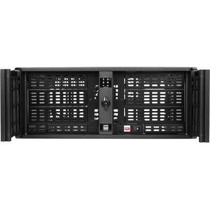 iStarUSA D-400-6 Rackmount 4U Compact Estilo Negro con Hardware de Instalación