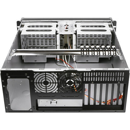 iStarUSA D-400-6 Rackmount 4U Compact Estilo Negro con Hardware de Instalación