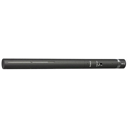 Sony ECM-673 Micrófono Shotgun Corto Sensibilidad Alta filtro Low-Cut XLR