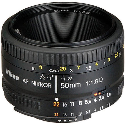Nikon AF NIKKOR 50mm f1.8D objetivo F-Mount formato FX apertura f1.8 a f22