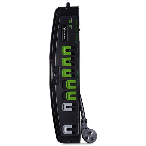 CyberPower Regleta Avanzada 7 Enchufes Protección 2100 Julios 15A