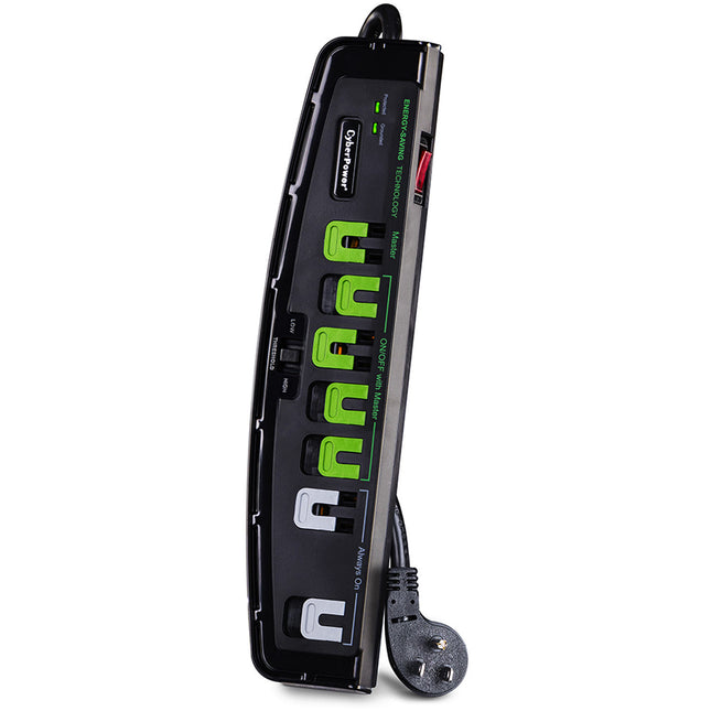 CyberPower Regleta Avanzada 7 Enchufes Protección 2100 Julios 15A