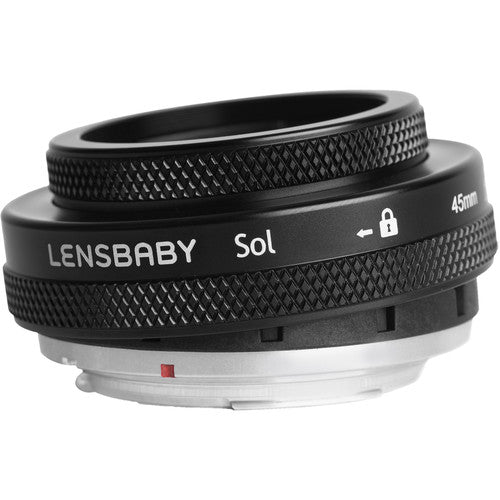 Lensbaby Sol 45mm f/3.5 para cámaras Canon EF objetivo metal tiltable 0-8.5°