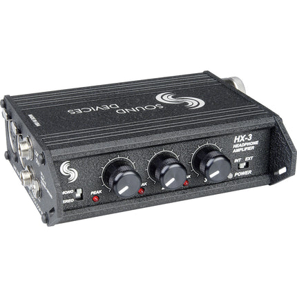 Sound Devices HX-3 Amplificador Portátil para Auriculares 3 Canales 18 Horas Batería