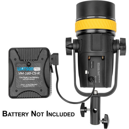 Genaray Torpedo LED Luz Foco Fresnel 15-75° 5600K con Difusores y Filtros