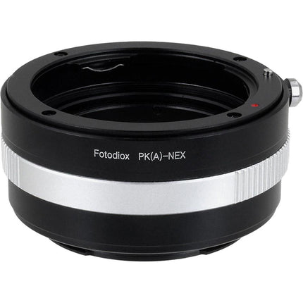 FotodioX Adaptador de Montura con Control de Apertura para Pentax K-Mount AF a Sony E-Mount cámara aluminio anodizado