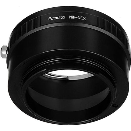 FotodioX Adaptador de Montura para Lente Nikon F a Cámara Sony E con Enfoque Infinito y Construcción de Aluminio Anodizado