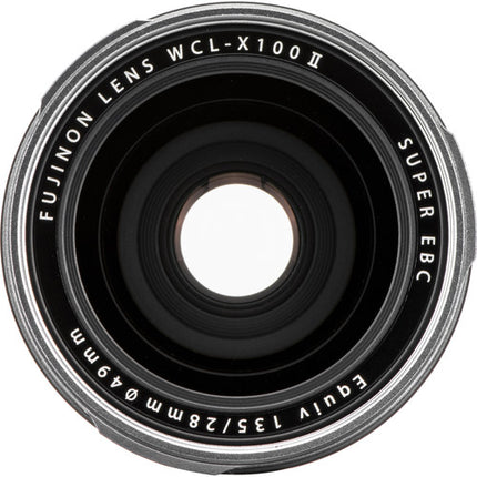 FUJIFILM WCL-X100 II Objetivo Gran Angular 28mm 0.8x Plata