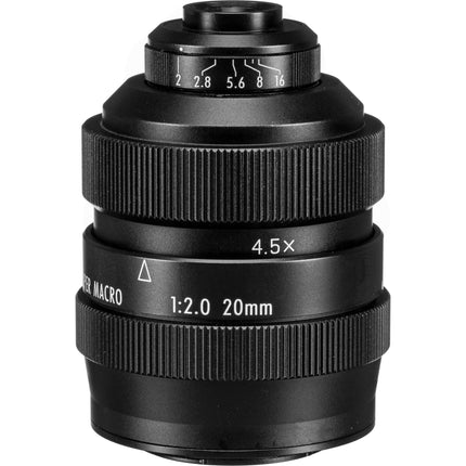 Mitakon Zhongyi 20mm f2 Lente Super Macro 4.5x Para Micro Cuatro Tercios