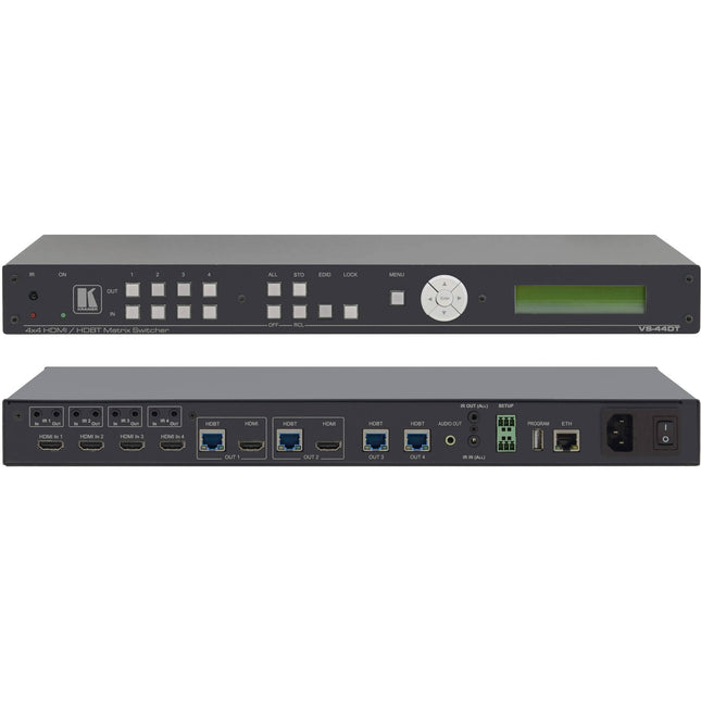 Kramer 4x4 Extensor HDMI HDBaseT 4K60 10.2 Gb/s 4 Salidas PoE