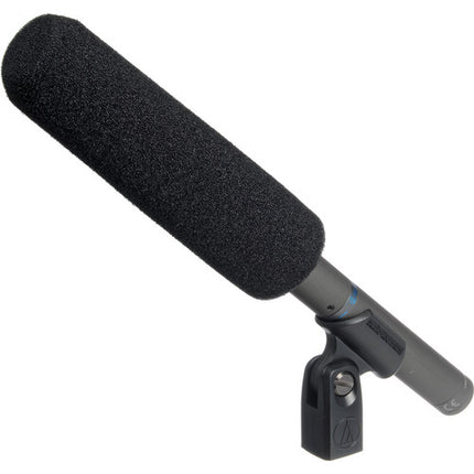 Audio-Technica AT897 Micrófono Shotgun con Filtro 80 Hz y Shockmount