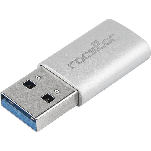Rocstor Adaptador USB 3.1 Gen 1 Tipo C hembra a Tipo A macho 5 Gb/s aluminio
