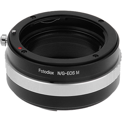 FotodioX Adaptador de Montura para Lentes Nikon G a Canon EOS M con Control de Apertura