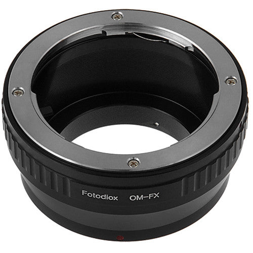 FotodioX Adaptador de Montura para Lente Olympus OM en Cámara Fujifilm X con Enfoque Infinito y Aluminio Anodizado
