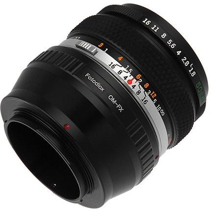 FotodioX Adaptador de Montura para Lente Olympus OM en Cámara Fujifilm X con Enfoque Infinito y Aluminio Anodizado