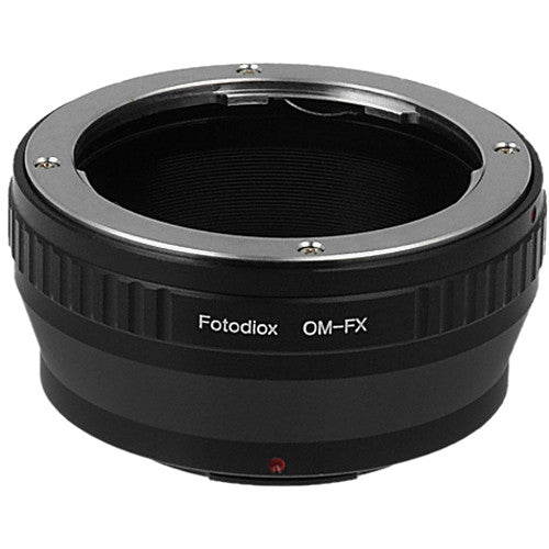FotodioX Adaptador de Montura para Lente Olympus OM en Cámara Fujifilm X con Enfoque Infinito y Aluminio Anodizado