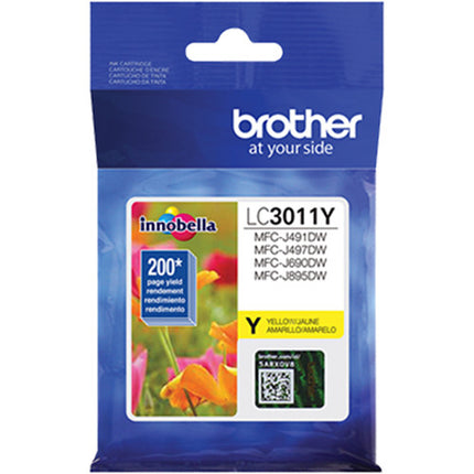 Brother LC3011 Cartucho de Tinta Amarillo para MFC-J491DW MFC-J497DW MFC-J690DW MFC-J895DW