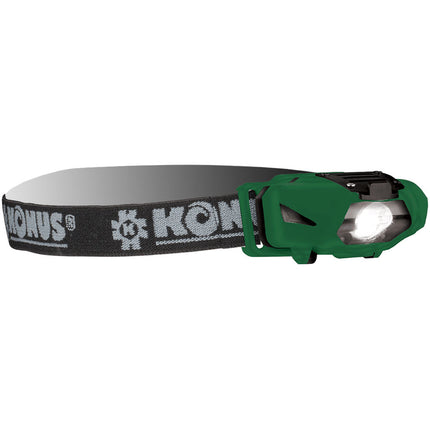Linterna Frontal Ajustable Konus KonusFlash-5 60 30 Lúmenes 45° Giratoria Funciona con Pilas AA