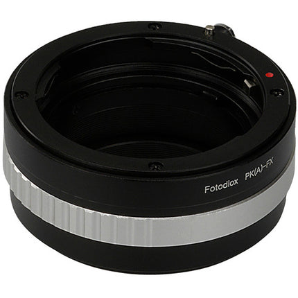 FotodioX Adaptador de Montura para Objetivos Pentax K a Cámara Fujifilm X Metal Chrome