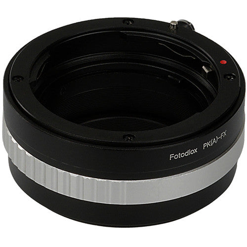 FotodioX Adaptador de Montura para Objetivos Pentax K a Cámara Fujifilm X Metal Chrome