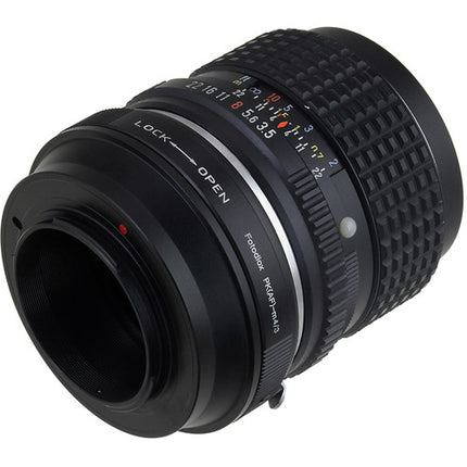 FotodioX Adaptador para Pentax K Montura a Micro Cuatro Tercios con Control de Apertura aluminio anodizado
