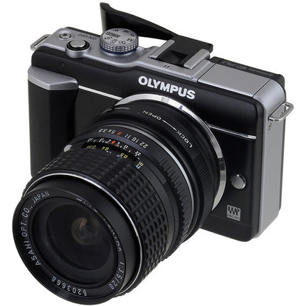 FotodioX Adaptador para Pentax K Montura a Micro Cuatro Tercios con Control de Apertura aluminio anodizado
